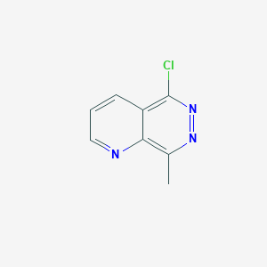 molecular formula C8H6ClN3 B15219516 5-Chloro-8-methylpyrido[2,3-d]pyridazine 