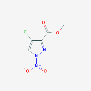 molecular formula C5H4ClN3O4 B15219535 Methyl 4-chloro-1-nitro-1H-pyrazole-3-carboxylate 