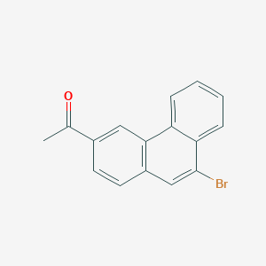 molecular formula C16H11BrO B15219556 3-Acetyl-9-bromophenanthrene CAS No. 6328-08-1