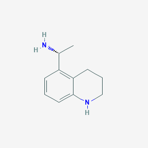 molecular formula C11H16N2 B15219566 (R)-1-(1,2,3,4-Tetrahydroquinolin-5-yl)ethan-1-amine 