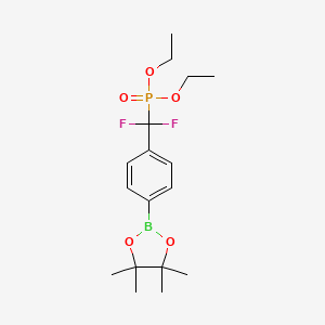 Diethyl (difluoro(4-(4,4,5,5-tetramethyl-1,3,2-dioxaborolan-2-yl)phenyl)methyl)phosphonate