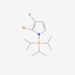 2-bromo-3-fluoro-1-[tris(propan-2-yl)silyl]-1H-pyrrole