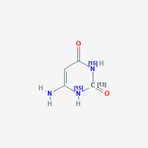 6-Amino-2,4-dihydroxypyrimidine-13C,15N2