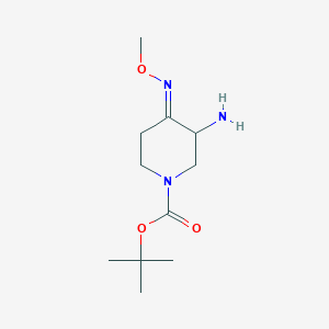 tert-Butyl 3-amino-4-(methoxyimino)piperidine-1-carboxylate