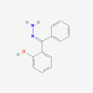 molecular formula C13H12N2O B15219601 2-(Hydrazono(phenyl)methyl)phenol 