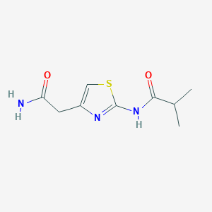 N-(4-(2-Amino-2-oxoethyl)thiazol-2-yl)isobutyramide