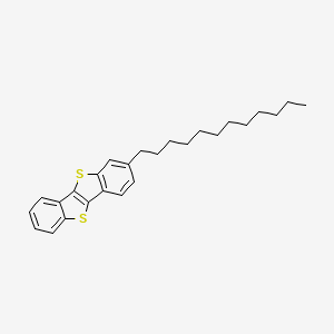 molecular formula C26H32S2 B15219644 2-Dodecylbenzo[b]benzo[4,5]thieno[2,3-d]thiophene 