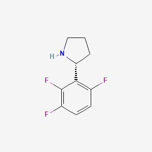 molecular formula C10H10F3N B15219677 (R)-2-(2,3,6-Trifluorophenyl)pyrrolidine 