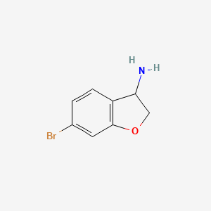 molecular formula C8H8BrNO B1521968 6-溴-2,3-二氢苯并呋喃-3-胺 CAS No. 944709-63-1