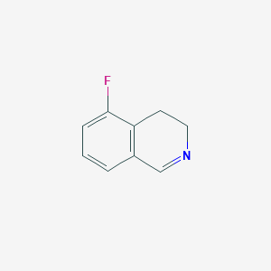 molecular formula C9H8FN B15219694 5-Fluoro-3,4-dihydroisoquinoline 