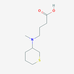 molecular formula C10H19NO2S B15219710 4-(Methyl(tetrahydro-2H-thiopyran-3-yl)amino)butanoic acid 