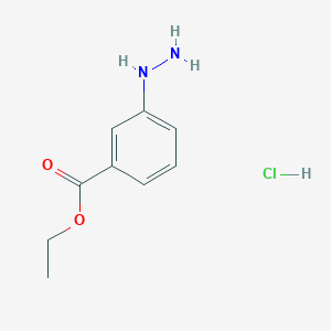 molecular formula C9H13ClN2O2 B1521973 3-肼基苯甲酸乙酯盐酸盐 CAS No. 940875-99-0