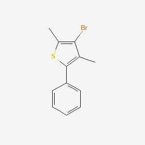 molecular formula C12H11BrS B1521975 3-溴-2,4-二甲基-5-苯基噻吩 CAS No. 362513-28-8