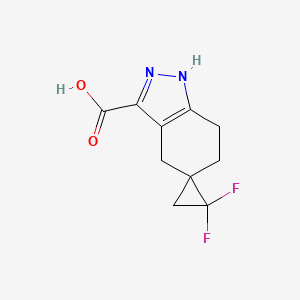 2,2-Difluoro-1',4',6',7'-tetrahydrospiro[cyclopropane-1,5'-indazole]-3'-carboxylic acid