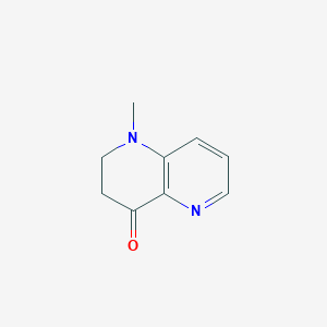 molecular formula C9H10N2O B15219828 1-methyl-2,3-dihydro-1,5-naphthyridin-4(1H)-one 