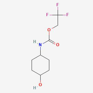molecular formula C9H14F3NO3 B1521983 2,2,2-三氟乙基-N-(4-羟基环己基)氨基甲酸酯 CAS No. 1197653-62-5