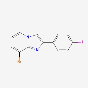 molecular formula C13H8BrIN2 B15219850 8-Bromo-2-(4-iodophenyl)imidazo[1,2-a]pyridine CAS No. 947533-53-1