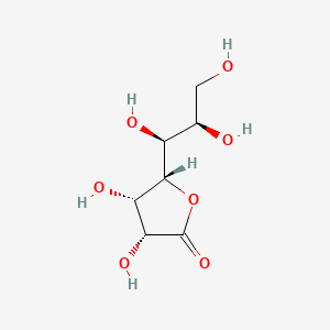 molecular formula C7H12O7 B15219861 D-Glycero-L-manno-heptono-gamma-lactone CAS No. 22404-04-2