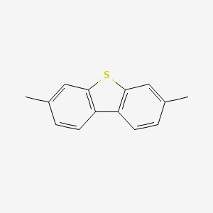 molecular formula C14H12S B15219867 3,7-Dimethyldibenzothiophene CAS No. 1136-85-2