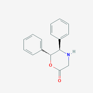 molecular formula C16H15NO2 B15219908 (5R,6R)-5,6-Diphenylmorpholin-2-one 