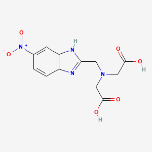 2,2'-{[(6-Nitro-1H-benzimidazol-2-yl)methyl]azanediyl}diacetic acid