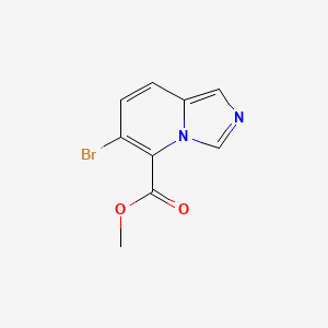 molecular formula C9H7BrN2O2 B15219942 Methyl 6-bromoimidazo[1,5-a]pyridine-5-carboxylate 