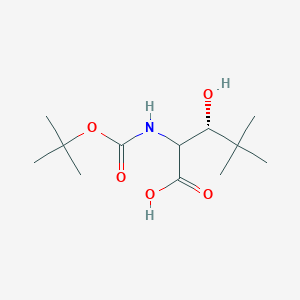 (3R)-2-((tert-Butoxycarbonyl)amino)-3-hydroxy-4,4-dimethylpentanoic acid