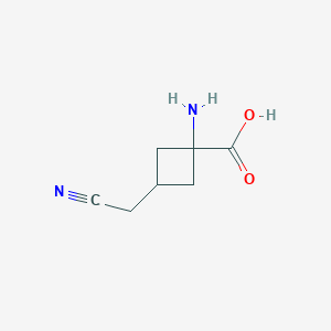 Rel-(1s,3s)-1-amino-3-(cyanomethyl)cyclobutane-1-carboxylic acid