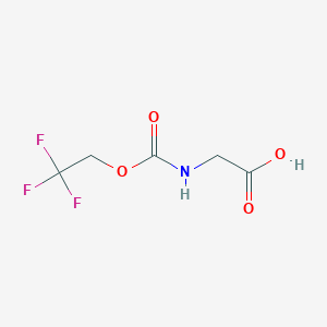 molecular formula C5H6F3NO4 B1521997 2-{[(2,2,2-三氟乙氧基)羰基]氨基}乙酸 CAS No. 37888-15-6