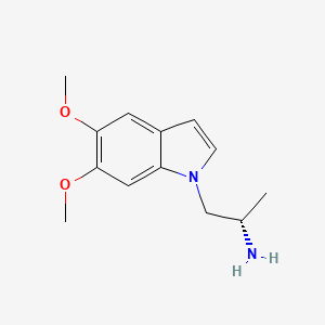 molecular formula C13H18N2O2 B15219979 (S)-1-(5,6-Dimethoxy-1H-indol-1-yl)propan-2-amine 