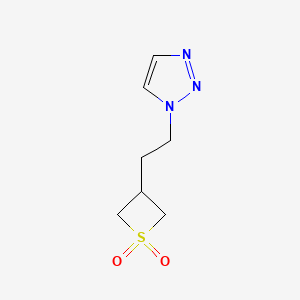 3-(2-(1H-1,2,3-Triazol-1-yl)ethyl)thietane 1,1-dioxide