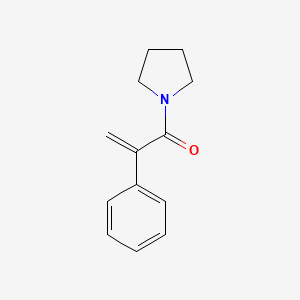 molecular formula C13H15NO B15220011 2-Phenyl-1-(pyrrolidin-1-yl)prop-2-en-1-one 