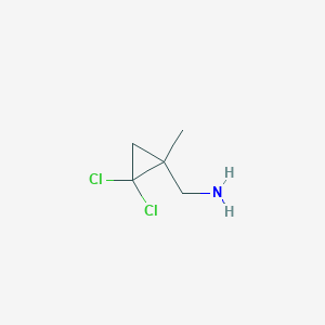 molecular formula C5H9Cl2N B15220025 (2,2-Dichloro-1-methylcyclopropyl)methanamine 