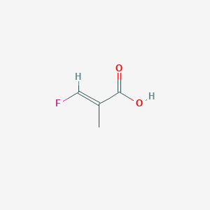 molecular formula C4H5FO2 B15220042 (E)-3-Fluoro-2-methylacrylic acid 