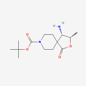 tert-Butyl (3S,4S)-4-amino-3-methyl-1-oxo-2-oxa-8-azaspiro[4.5]decane-8-carboxylate