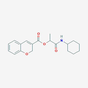 1-(Cyclohexylamino)-1-oxopropan-2-yl 2H-chromene-3-carboxylate