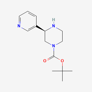 molecular formula C14H21N3O2 B15220063 (R)-Tert-butyl 3-(pyridin-3-YL)piperazine-1-carboxylate 