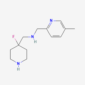 1-(4-Fluoropiperidin-4-yl)-N-((5-methylpyridin-2-yl)methyl)methanamine