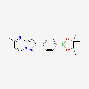 5-Methyl-2-(4-(4,4,5,5-tetramethyl-1,3,2-dioxaborolan-2-yl)phenyl)pyrazolo[1,5-a]pyrimidine