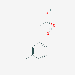 molecular formula C11H14O3 B15220092 3-Hydroxy-3-(m-tolyl)butanoic acid 