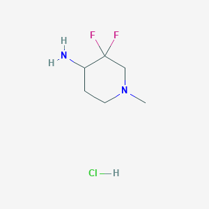 3,3-Difluoro-1-methylpiperidin-4-amine hydrochloride