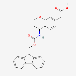 (S)-2-(4-((((9H-Fluoren-9-yl)methoxy)carbonyl)amino)chroman-7-yl)acetic acid