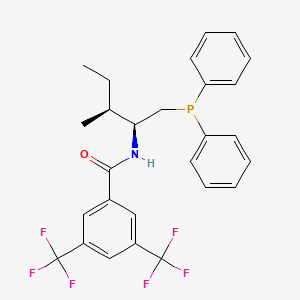 N-((2S,3S)-1-(Diphenylphosphanyl)-3-methylpentan-2-yl)-3,5-bis(trifluoromethyl)benzamide