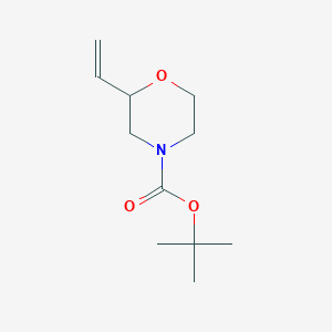 molecular formula C11H19NO3 B15220179 tert-Butyl 2-vinylmorpholine-4-carboxylate 