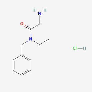 molecular formula C11H17ClN2O B1522019 2-amino-N-benzyl-N-ethylacetamide hydrochloride CAS No. 1209388-12-4