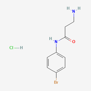 molecular formula C9H12BrClN2O B1522021 3-amino-N-(4-bromophenyl)propanamide hydrochloride CAS No. 1193388-90-7