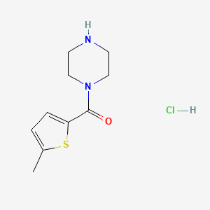 molecular formula C10H15ClN2OS B1522022 1-(5-Methylthiophene-2-carbonyl)piperazine hydrochloride CAS No. 1193389-64-8