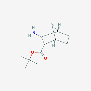 molecular formula C12H21NO2 B15220249 rel-(1S,4S)-tert-Butyl 3-aminobicyclo[2.2.1]heptane-2-carboxylate 