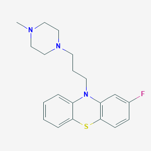 molecular formula C20H24FN3S B15220291 2-Fluoro-10-(3-(4-methylpiperazin-1-yl)propyl)-10H-phenothiazine 