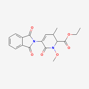 Ethyl 5-(1,3-dioxoisoindolin-2-yl)-1-methoxy-3-methyl-6-oxo-1,2,3,6-tetrahydropyridine-2-carboxylate